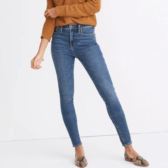 Madewell Denim - Madewell Tall 10" High-Rise Skinny Jeans in Wendover Wash: TENCEL™ Denim Edition